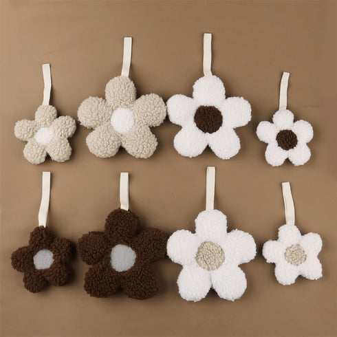NEHET Dummy 2 Pack, Baby Daisy Pacifier Holder,Light and Soft Holder Handmade Decor for Nursing Kids Room