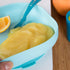 BEABA Silicone Baby Suction Plate, Non-Slip Suction Bottom, Easy to Clean, Sky Color