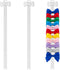 Neyauo 3 Pcs Bow Holder for Girls Hair Bows, 38" Long Wall Hanging
