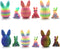ZIFMDYE 3D Printed Easter Eggs with Bunny Inside,Easter Surprise Rabbit Eggs,3D Printed Animals,