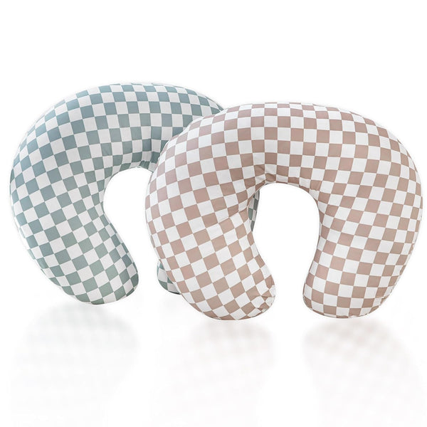 DILIMI 2 Pack Nursing Pillow Cover, Stretchy Removable Case for Breastfeeding Pillows,