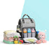 GAIVP Backpack Diaper Bag for Women, Baby Bags for Girls,Diaper Bag with Changing Pad, and Insulated Pockets (Dark Grey