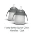 2-Pack, Nanobebe Flexy Bottle Handles, Easy-Grip Ergonomic Handles, Transitional Sippy Cup Handles Teal