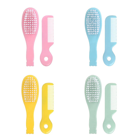 MHADBKH Set Newborn Caps Brush Soft Hair Brush Hair Comb Travel Hair Comb For Baby Toddler Bathing Head Massage