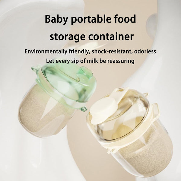 Vdaxvme 80 ml, Compact Milk Container, Travel-friendly Powder Dispenser for Easy Feeding, Storage Box for Formulas