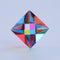 CMY Cubes The Aether (50mm) - Cyan, Magenta & Yellow Polyhedron for Subtractive Color Mixing Educational Desk Object