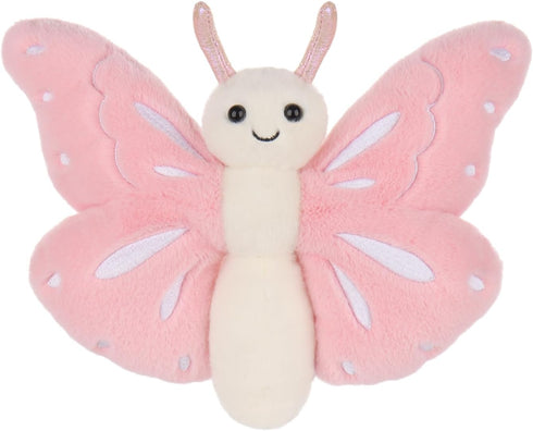 Apricot Lamb Pink Butterfly Plush Stuffed Animals for Kids, Soft Cute Plush
