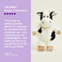 warmies Junior Microwavable & Weighted Stuffed Animals, Black and White Cow - Heated Stuffed Animal Plushie for Warmth