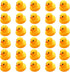Bath Duck Toys 30 PCS Mini Rubber Ducks, Squeak and Float Duckies for Baby Shower Party Decoration (1.6'')