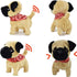 WEofferwhatYOUwant Pug Puppy - Plush Electronic Toy Dog - Small Size, Walks, Barks, and Cuddles for Ages 18+ Months