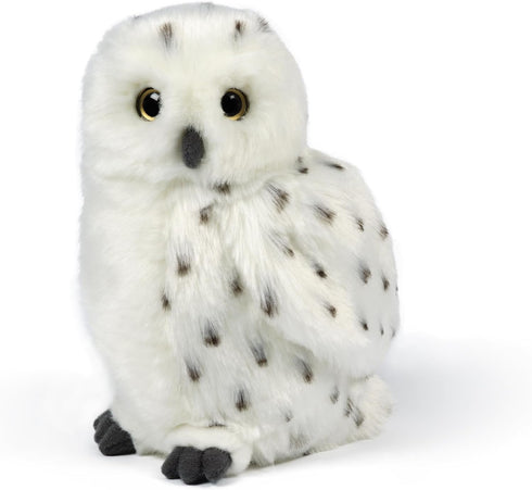 Living Nature Snowy Owl Stuffed Animal, 7 inches, Fluffy Owl Gift for Kids