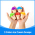 Counting 1-10 10 10 Ice Cream Cones Number Matching Toy for Toddlers Cones + Stacking Scoops, Educational Preschool