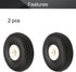 Fielect 1.75 inch RC Model Airplane Super Light Sponge Tire and Wheel Sets for RC Car, 2 Pcs