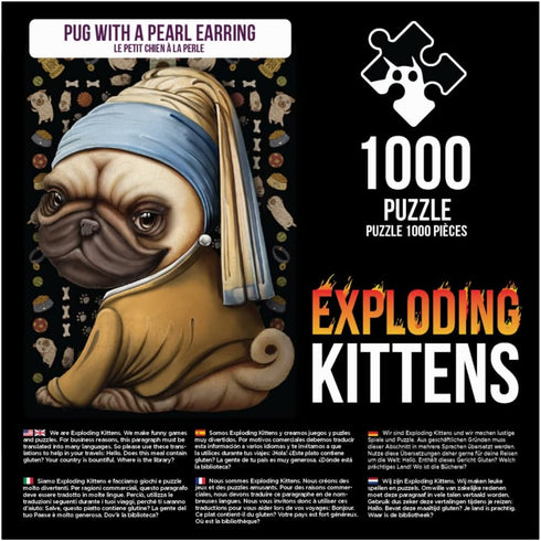 Pug with a Pearl Earring (1000)