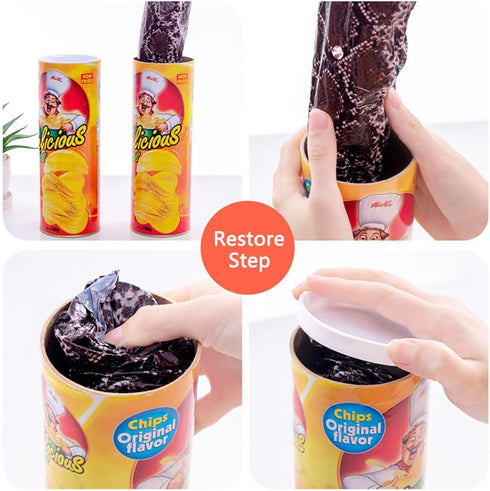 Cooplay Popup Snake in a Popcorn Can Prank, Halloween Fools Day Party Magic Trick Joke Gadget Fun Prank Gag Friend