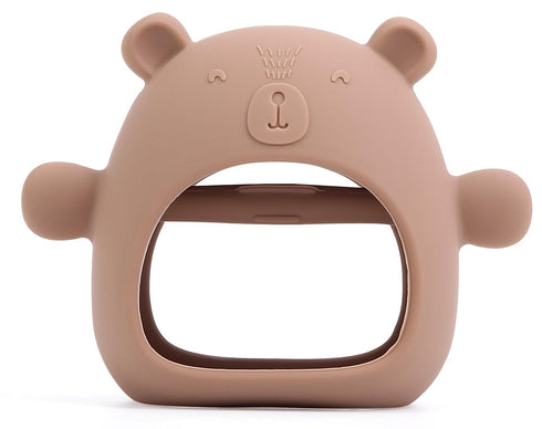 100% Food Grade Silicone Baby TEETHER Teething Toys (Caramel) for Babies