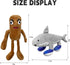 RHMKTC 2Pcs 14 Inches Ideas(2Pcs) Italian Brainrot Plush Toy Tung Tung Tung Sahur and Tralalero Tralala Plush Soft