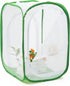Two Doors Monarch Butterfly Habitat, Insect Mesh Cage, Caterpillar Enclosure Terrarium Pop-up (15.7 x 15.7 x 24)