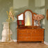1:12 iLAND Dollhouse Furniture and Accessories on Scale, Miniature Coat Rack & Full Mirror (Golden Color)