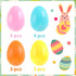 14pcs Set, 4 AUGSHY Egg Shakers Colors Plastic Maraca Eggs Sensory Percussion Toys for Early Rhythm Learning Music