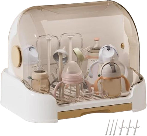 Genrico Box for Bottles, Storage Box and Dryer with Lid for Bottles Breastfeeding