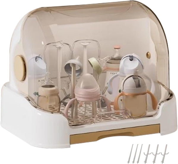 Genrico Box for Bottles, Storage Box and Dryer with Lid for Bottles Breastfeeding