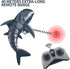1:18 6+ TEMI Remote Control Shark Toys, High Simulation Scale Fish with Light and Spray Water for Lake Bathroom Pool
