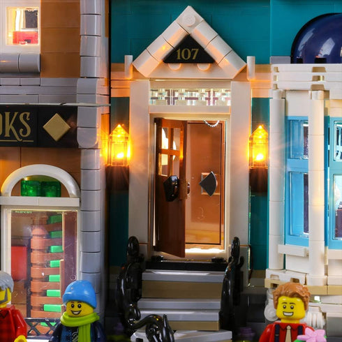 Briksmax LED Lighting Kit for Creator Bookshop - Compatible with Lego 10270 Building Blocks Model