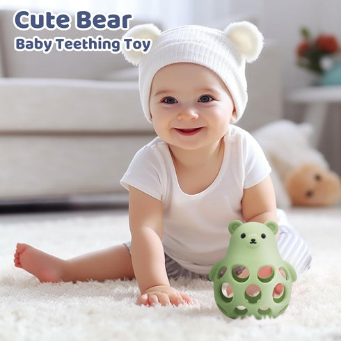 0-6 6-12 Baby Teething Toys Silicone Teethers - Babies Toys Chew Toys Food Grade Silicone for Sucking Needs, BPA Free