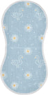 decor gift Cotton Muslin Baby Burp Cloths Breathable Cartoon Swan Sunflower Pastel Blue washcloth