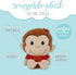 KIDS PREFERRED Curious George Cuteeze Stuffed Animal Plush Toy Monkey, 12 Inches, Cute Cuddle Plushie Gift for Baby