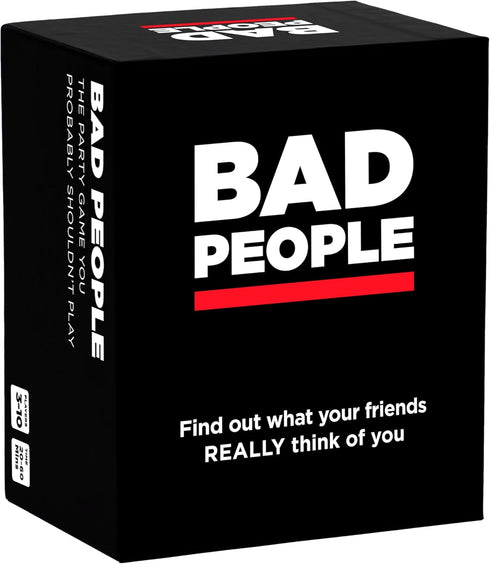 BAD PEOPLE Party Game - Hilarious Adult Card Game to Find Out What Your Friends Really Think