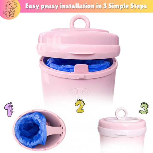 (100 13 (100 Disposable Diaper Pail Refill Bags Bags) Compatible with Ubbi Diaper Bag Pail Gal Capacity Diaper Pail Bag
