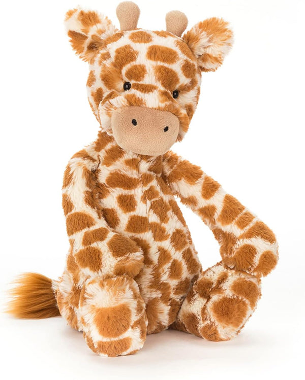 Jellycat Bashful Giraffe Stuffed Animal, Medium 12 inches, Safari Plush Toy