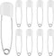 WILLBOND 8 Pcs Diaper Pins Safety 2.2 Inch Plastic Head Cloth Diaper