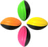 Mini Footballs, 5” Spiral Foam Footballs, Small Kids Football, 4 Pack (Green, Yellow, Orange, Pink)