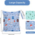 2Pcs 16x20 inch 176 OTraki Waterproof Wet Dry Bags Wet Bag for Baby, Swimsuit, Cloth Diaper, Daycare With Zippered