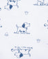 Little Me Puppy Toile Swaddling Receiving Blanket for Baby Boys