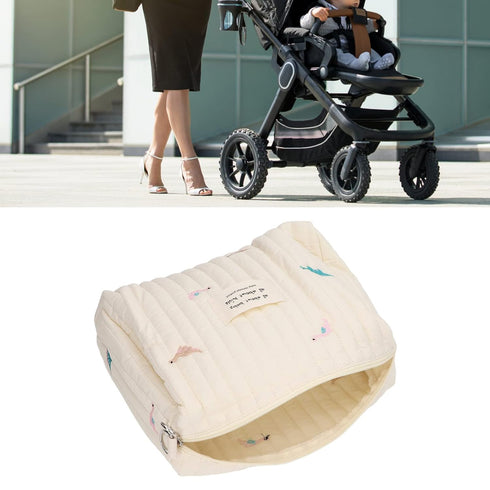 Diaper Bag Organizing Pouch, Diaper Bag Organizing Pouch Exquisite Embroidery Cotton Capacity Stroller Bagfor