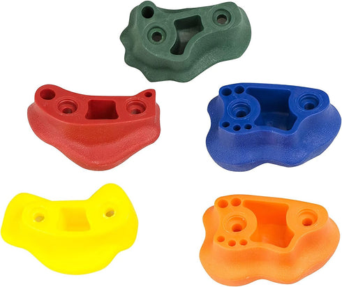 Squirrel Products Rock Climbing Holds for Kids, Deluxe Extra Large Climbing Rocks with Mounting Hardware for DIY