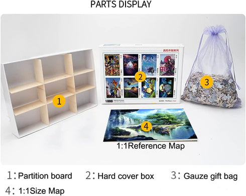 Wooden Puzzle 1000 Pieces for Adults - Wonderland, 29.5 x 19.7 Inch