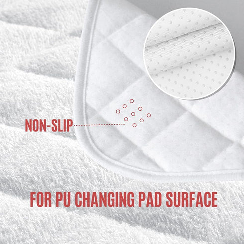 SUNTUE 3 Pack Changing Pad Liner,Peanut Shape Changing Pad Cover,Waterproof,Washable,Thicker and Non-Slip,Chaning Pad