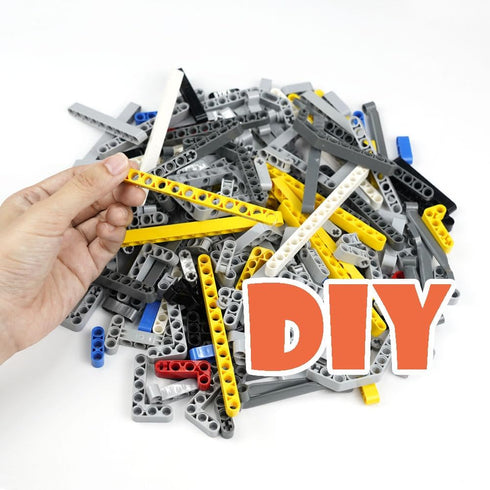 582pcs Sets, Technical Parts and Pieces Beams Axles Connectors Bricks Compatible with Technical, Chassis Frame Liftarm