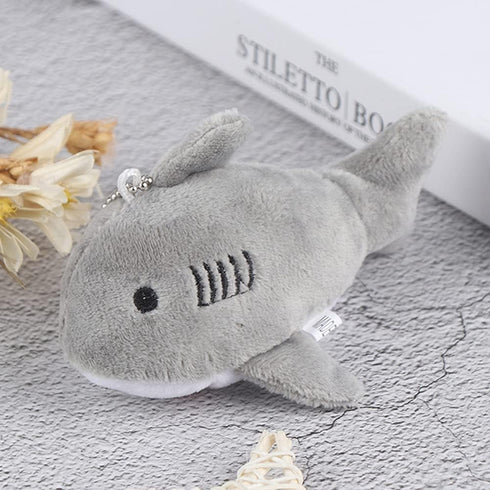 Cute Shark Plush Keychain,Mini Stuffed Animal Soft Shark Plush Toys,Purse Pendant Doll Shark Toys Plush Shark Keychain Pendants Stuffed Animals Key Chains Stuffed Shark Plushie Backpack
