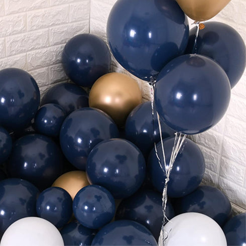 Navy Blue Balloons, 5 inch Mini Dark Blue Latex Balloons, 100pcs for Birthday Wedding Baby Shower Decorations
