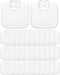 Foaincore 30 Pcs White Bibs for Baby Unisex Teething Bib 2 Ply