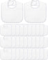 Foaincore 30 Pcs White Bibs for Baby Unisex Teething Bib 2 Ply