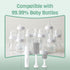 S02 Set, IPX7 SEANCHEER Electric Bottle Brush Portable Baby Bottle Brush Cleaner, AA Battery-Powered & Waterproof