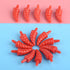 Yetaha 50PCS Mini Snowman Nose Plastic Red Noses for DIY Christmas Decoration Craft