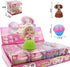 6PCS Mini Beautiful Cake Doll Toy, Surprise Transforming Scented Princess Dolls Gift Set for 3 Year Old Girls